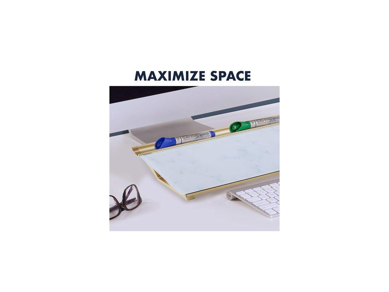 Quartet Glass DryErase Desktop Computer Pad 6" (0.5 ft) Width x 18