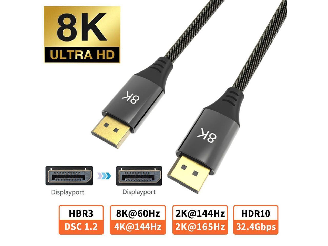 Dp 1.4. DISPLAYPORT dp1.4a. DISPLAYPORT 1.4 Optical Cable. Cable dp to dp 8k 4k 1,4 144hz 165hz 32,4 Gbps HDR DISPLAYPORT display Port Cable. Vention DISPLAYPORT V1.4.