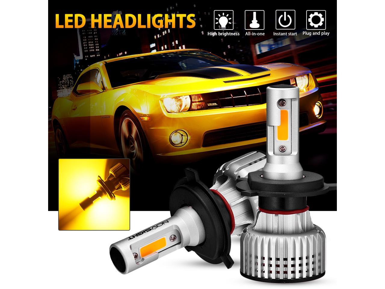 Adjustable LED Conversion Kit with Fan 400% Brighter LED Low Beam/Fog Lights 6500K Cool White HONCS 9006/HB4 LED Headlight Bulbs Pack of 2 