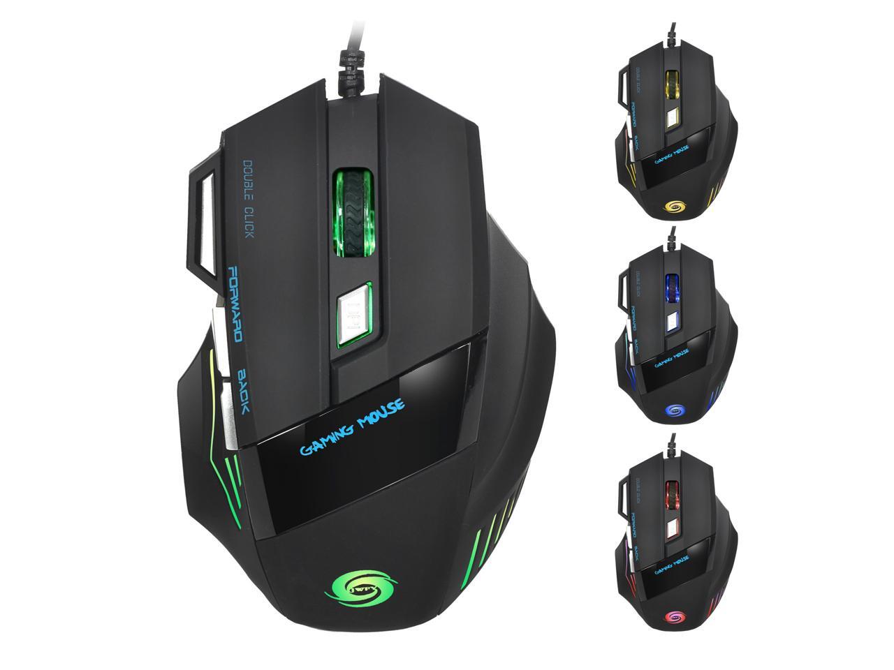HYSJ A868 Gaming Mouse Wired, 5500 DPI Adjustable, Optical Gamer Gaming