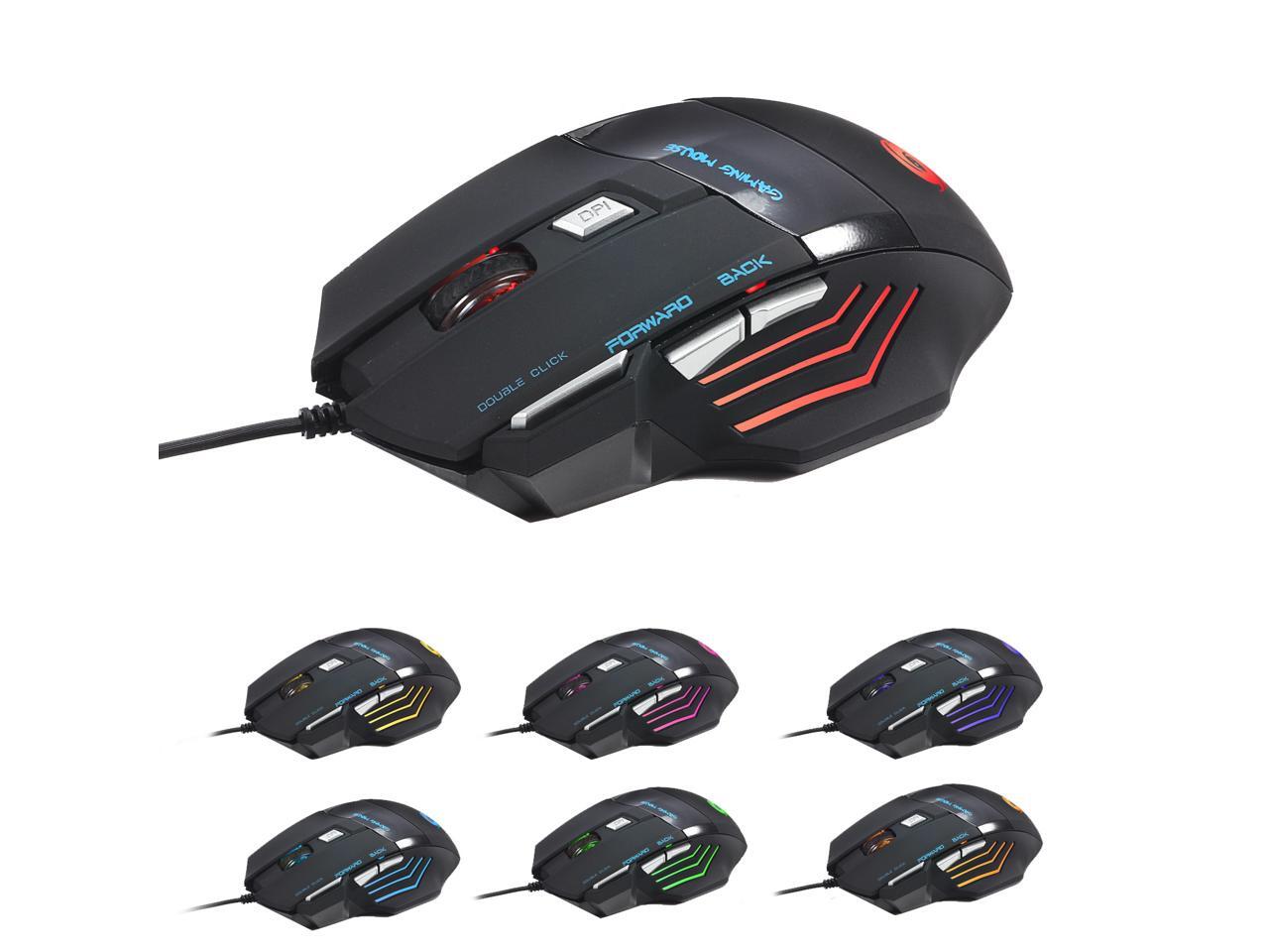 HYSJ A868 Gaming Mouse Wired, 5500 DPI Adjustable, Optical Gamer Gaming
