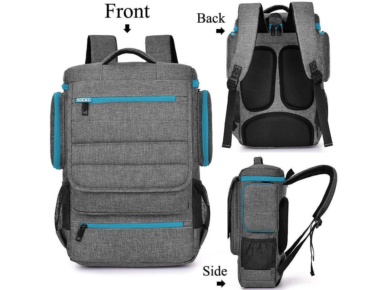 SOCKO 18 Inches Laptop Backpack Students School Shoulder Backpacks Fits ...