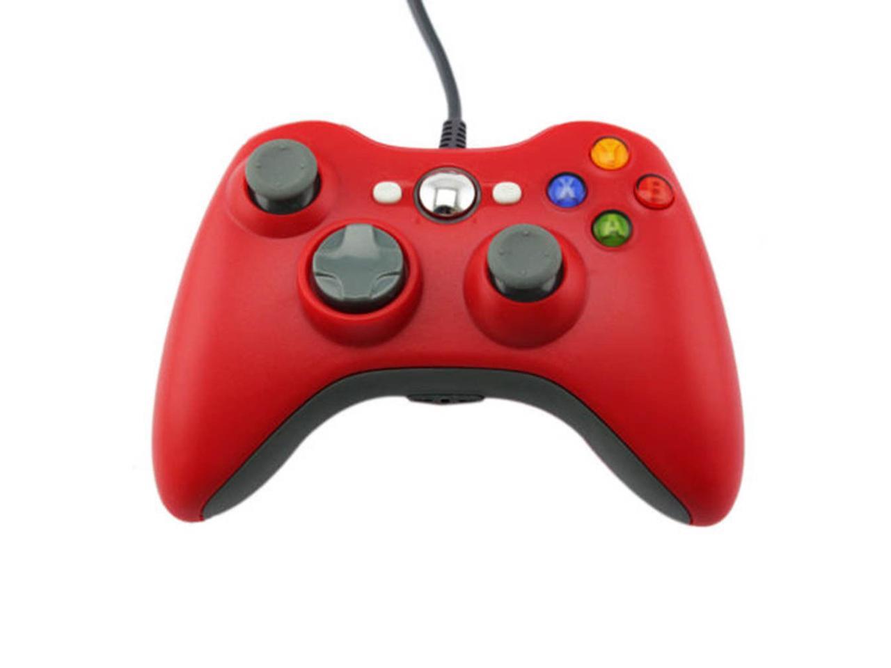 Red USB Wired Controller For PC & Microsoft Xbox 360 Remote Gamepad us