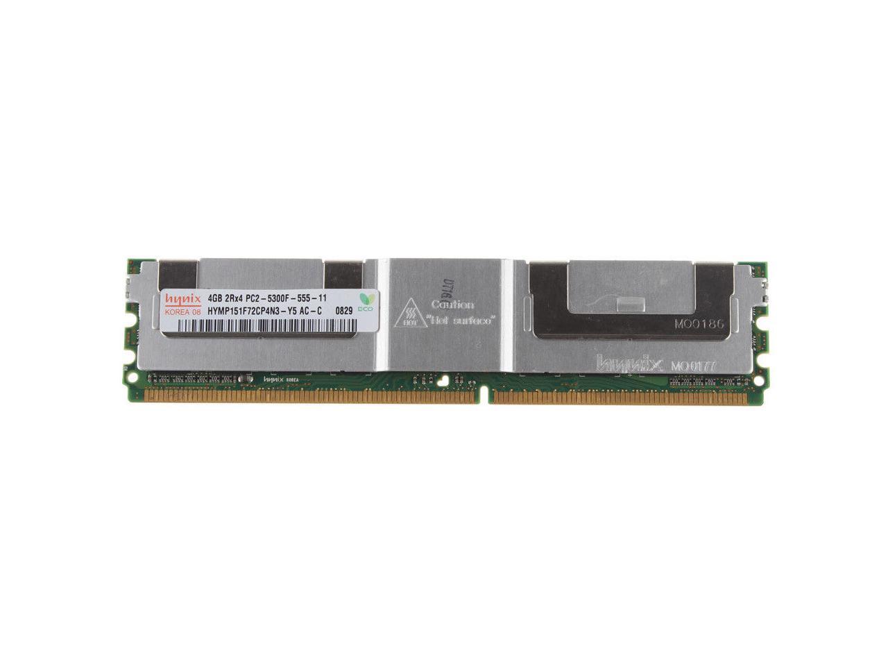 Lot of 4GB Micron 4x1GB DDR2 5300E 667MHz 2Rx8 ECC Unbuffered Server Memory 