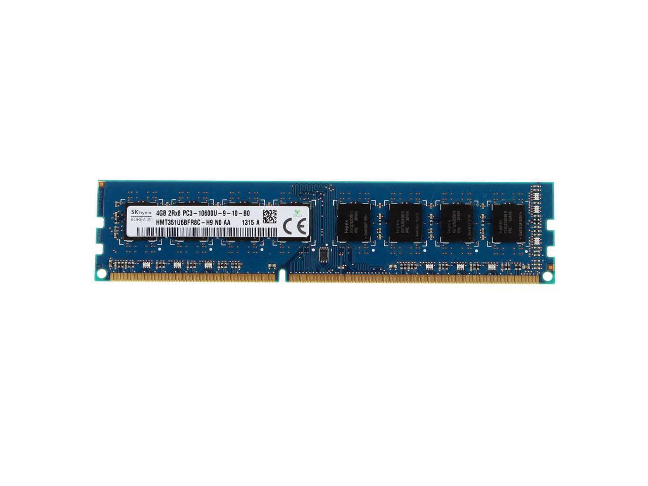 Hynix 4GB PC3-10600U DDR3 1333MHz 2Rx8 240PIN DIMM Desktop RAM Memory