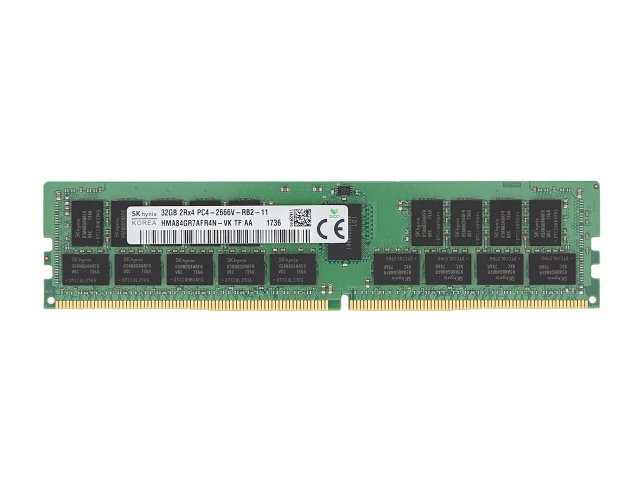 For Dell SNPTN78YC/32G A9781929 32 GB 288-Pin DDR4 ECC RDIMM Server RAM for  PowerEdge R740xd2 By SK hynix inc. Memory RAM HMA84GR7AFR4N-VK