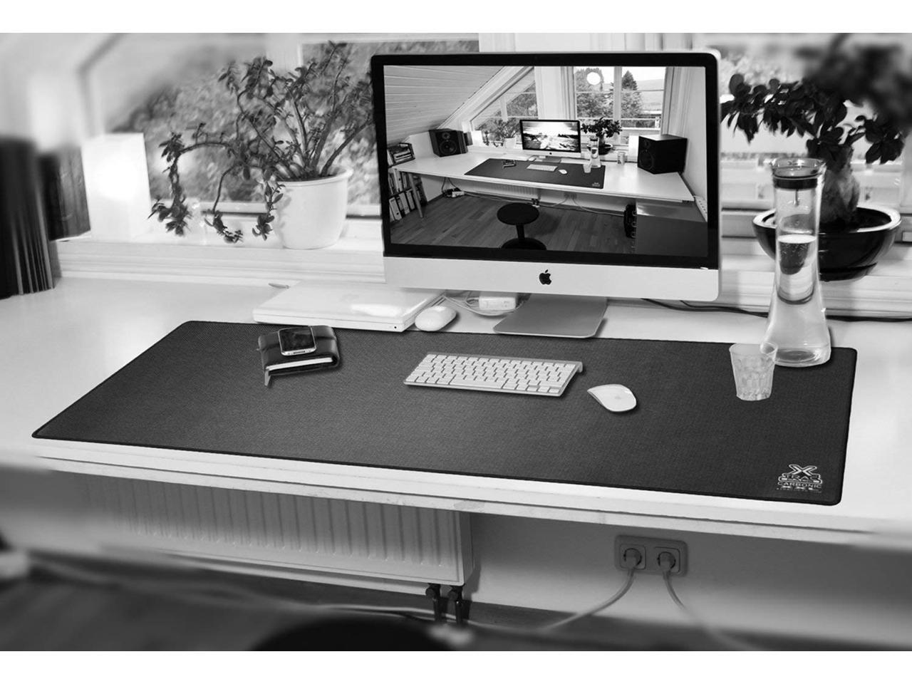 Mouse pad, XTracPads Carbonic XXL Desk moue pad Mat, 13x 36x0.1 inches