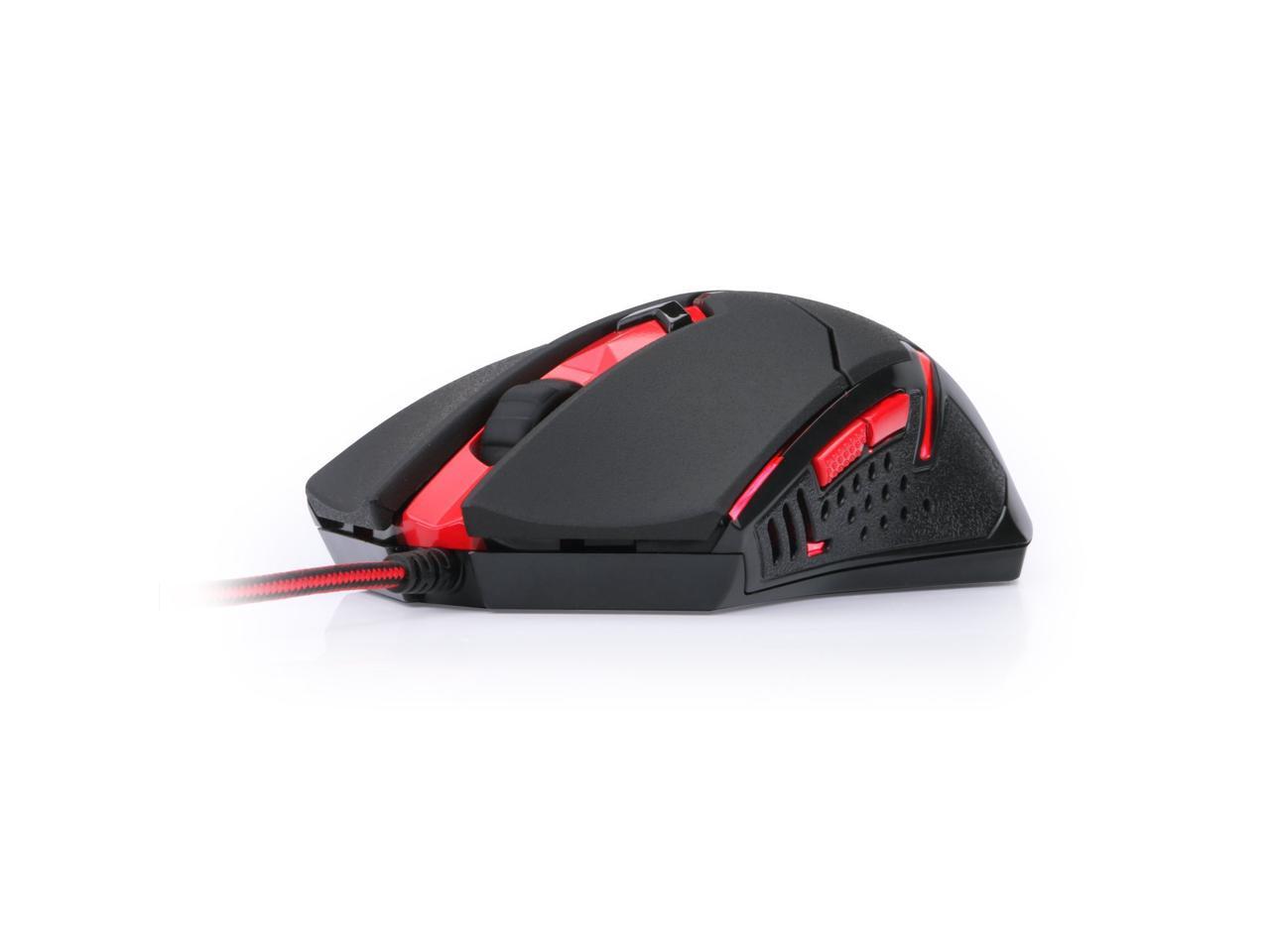 Gaming Mouse, Redragon M601 wired Mouse with Red Led, 3200 DPI, 6