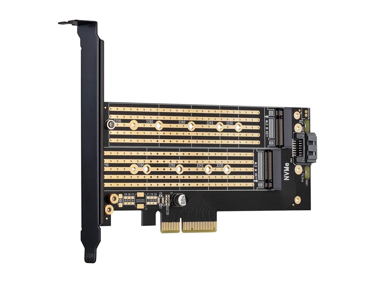 2280mm SATA to M2 NGFF SSD Adapter Card Support 2230mm 2242mm 2260mm 