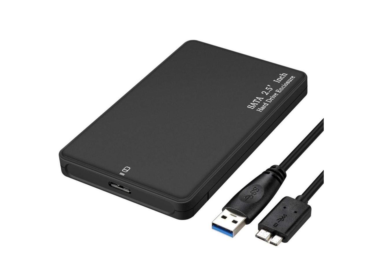External Hard Drive Enclosure Adapter,USB 3.0 to SATA Hard Disk Case Housing for 2.5 Inch 9.5mm HDD/SSD, Up to 10TB,Tool Free UASP, For Sandisk, WD, Seagate, Toshiba, Samsung, Hitachi.... - Newegg.com