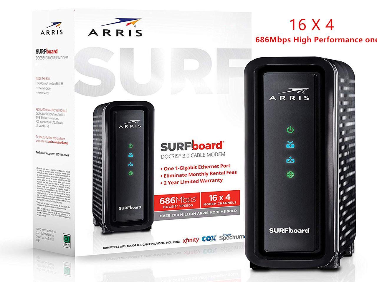 USB 3.0 Cable Modem, ARRIS Surfboard (16x4) DOCSIS 3.0 Cable Modem, 686