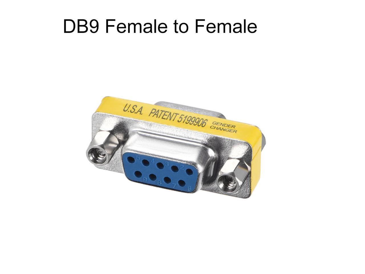 DB9 VGA Gender Changer 9 Pin Female to Female 2row Mini Gender Changer