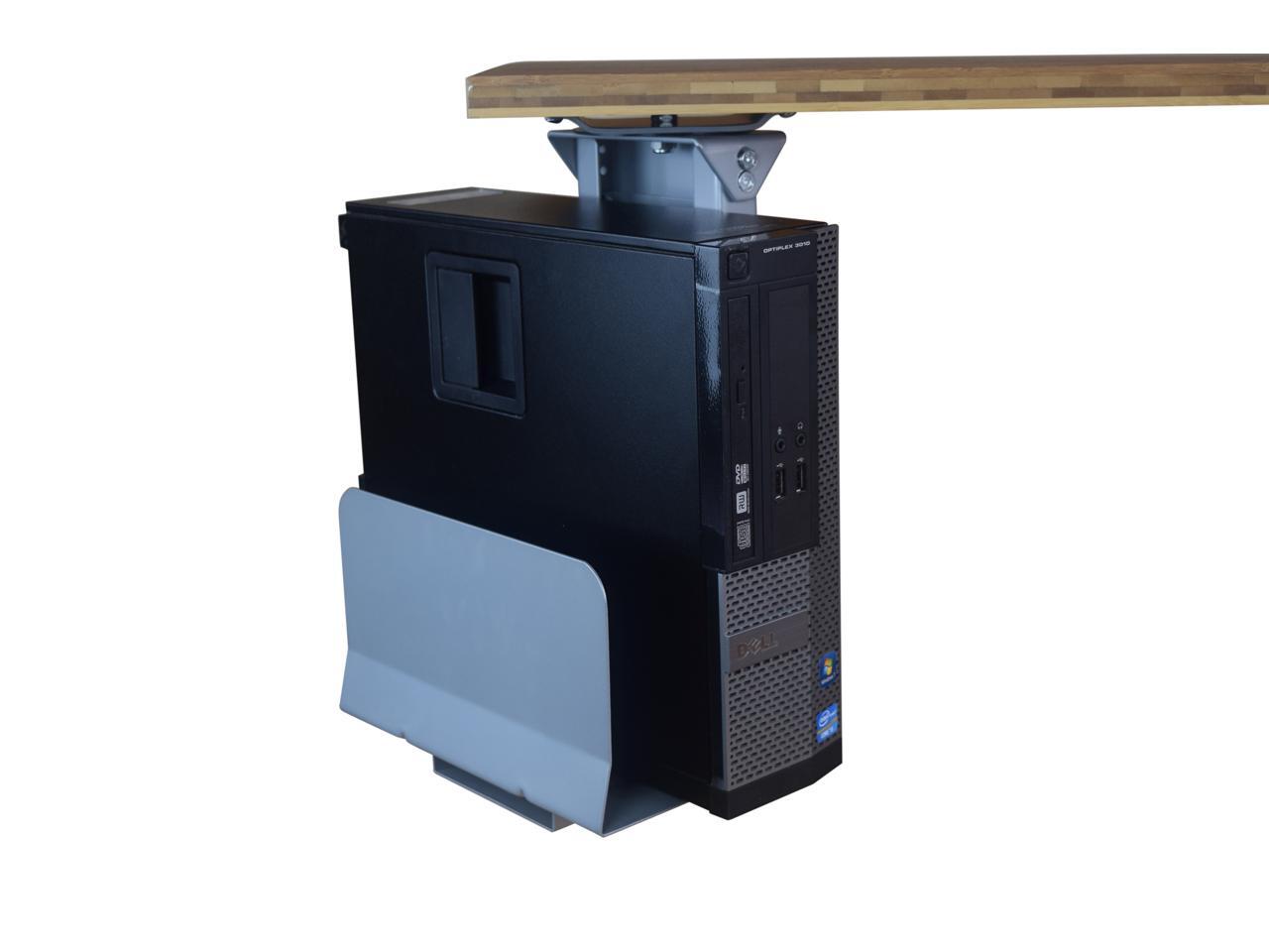 CPU1 under desk steel cpu holder swivels 360 adjustable height width metal computer PC cage