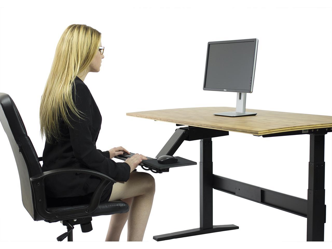 KT2 Ergonomic Under Desk Keyboard Tray sit stand up computer keyboard