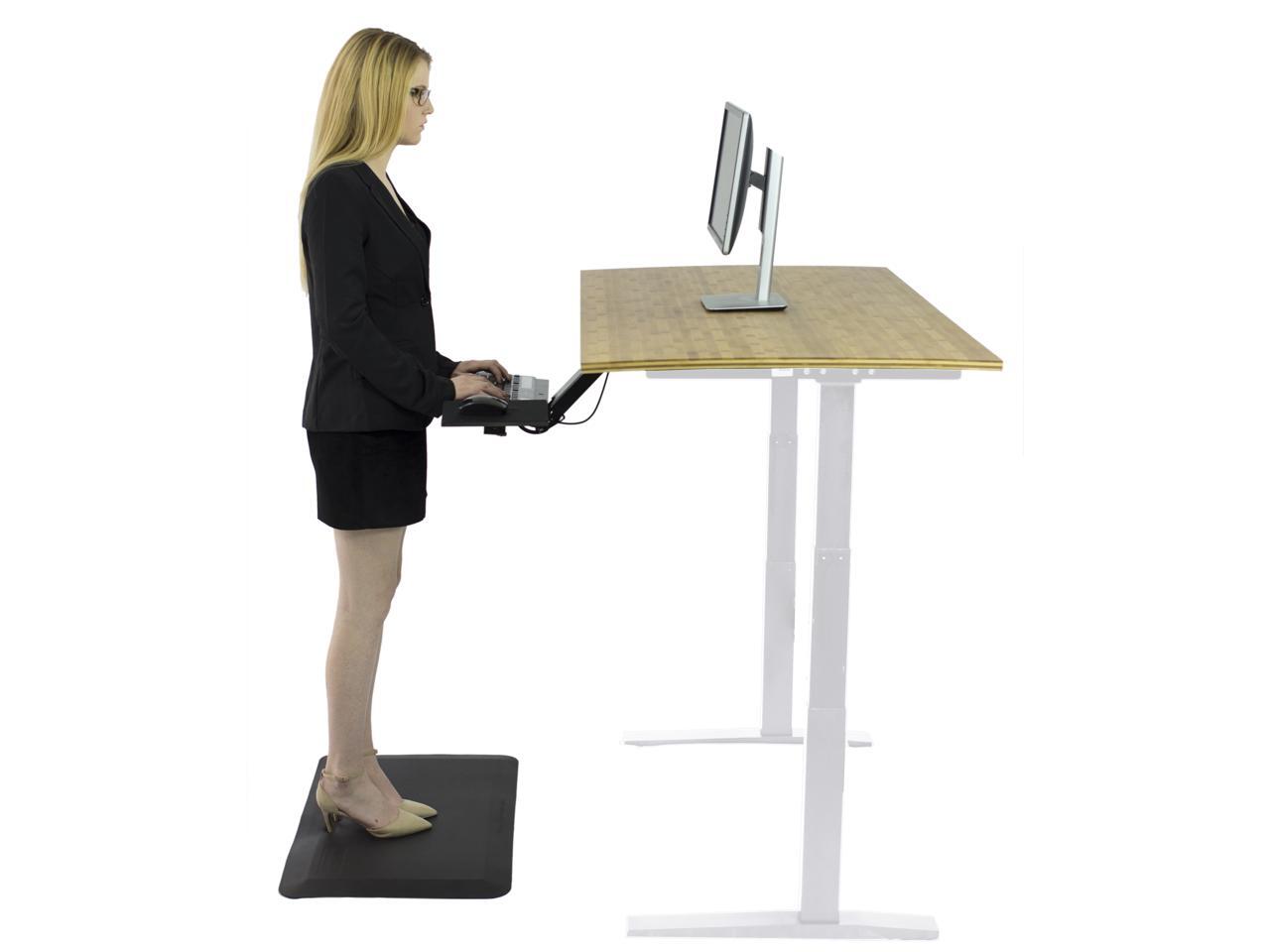 RISE UP dual motor electric standing desk 60x30" bamboo desktop premium