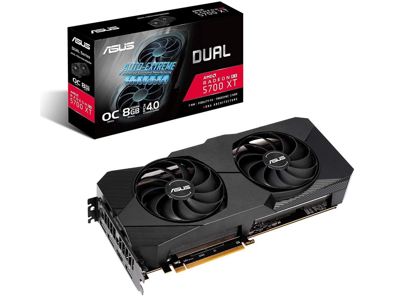 ASUS DUAL AMD Radeon RX 5700 XT EVO OC Edition Card DUAL-RX5700XT-O8G-EVO