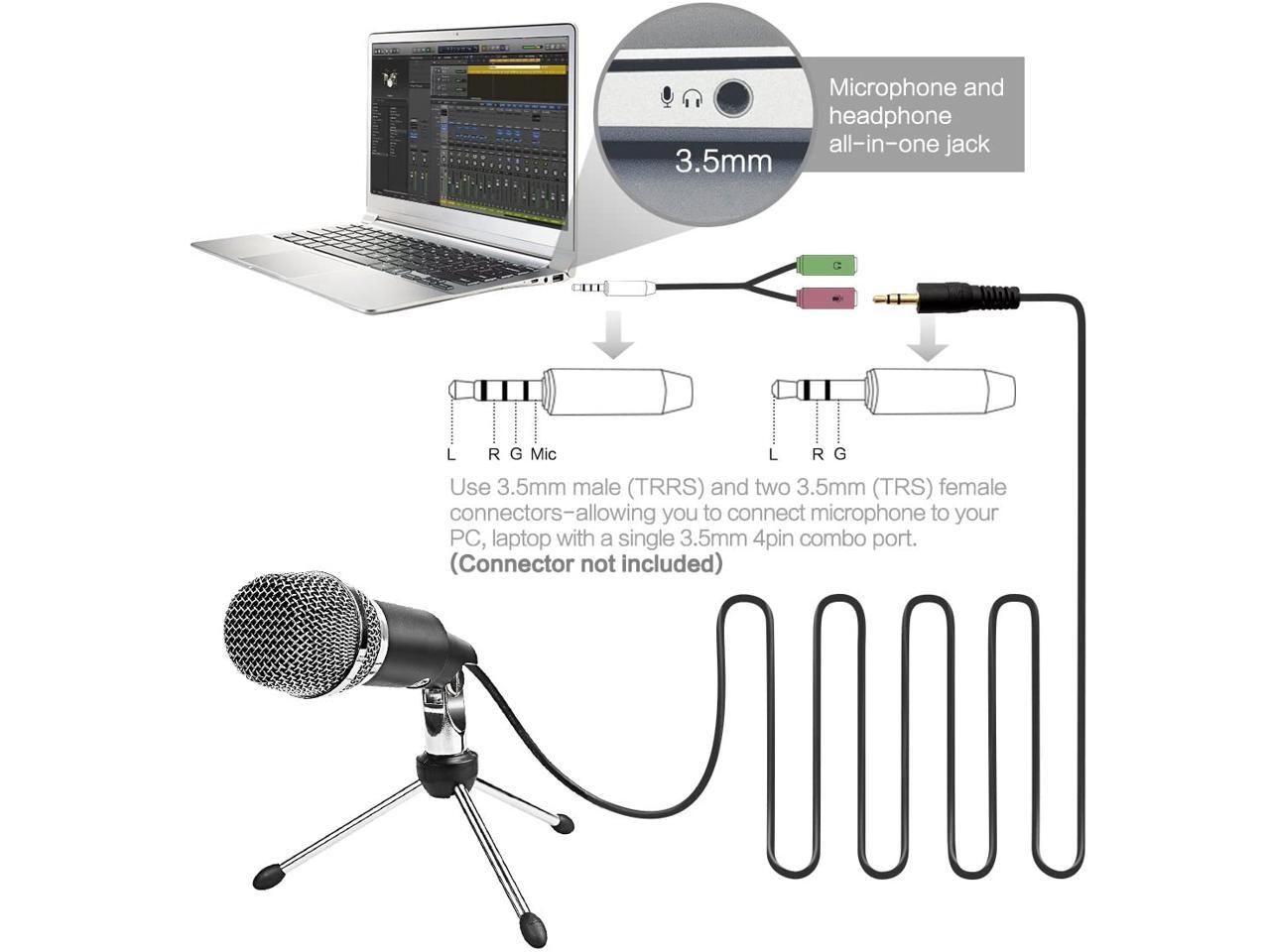 FIFINE TECHNOLOGY Microphone Condenser 3.5mm Fifine Plug and Play