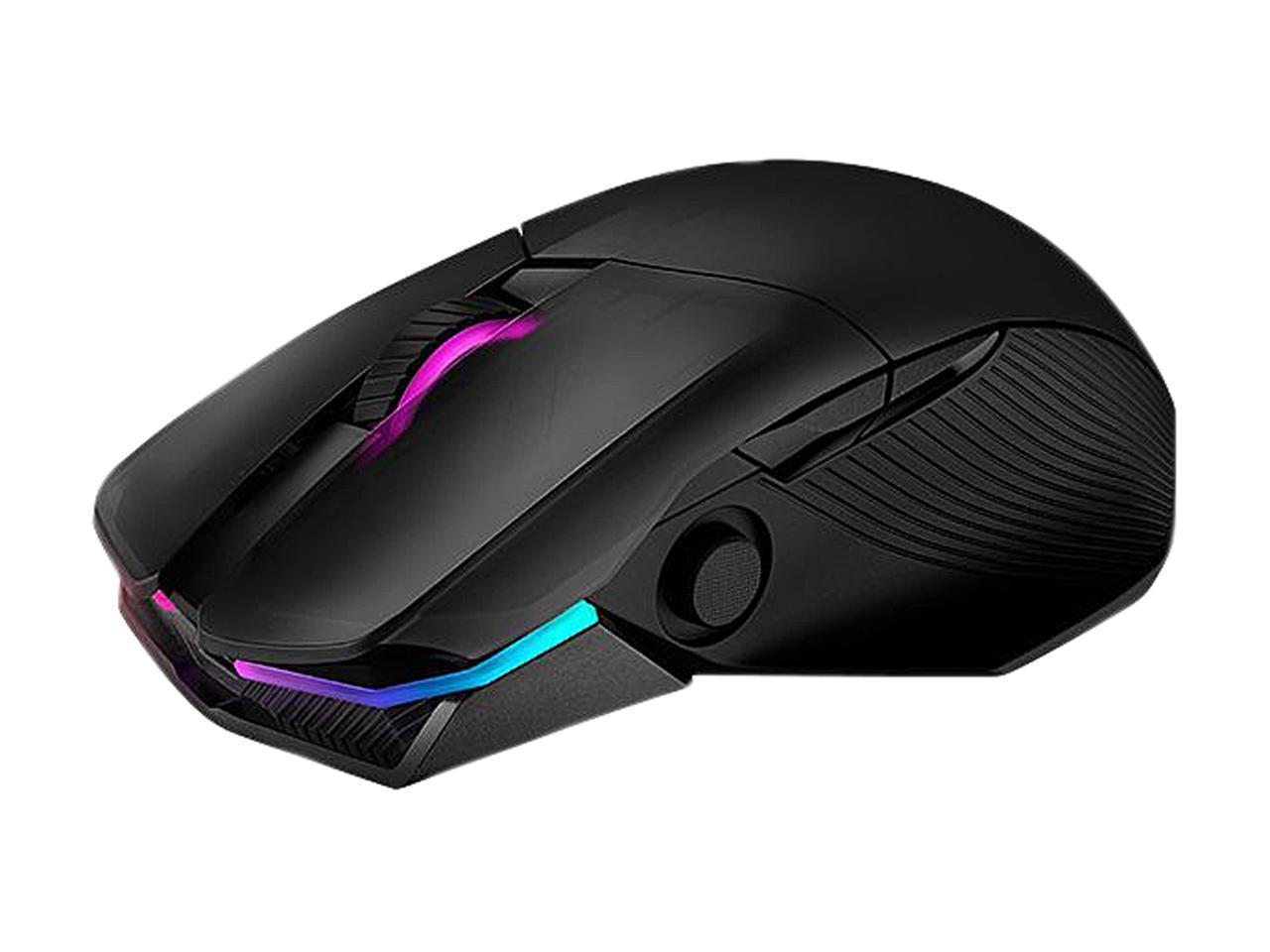 Refurbished Asus P704 Rog Chakram Black Usb Wired 2 4ghz Bluetooth Optical Rgb Gaming Mouse Newegg Com