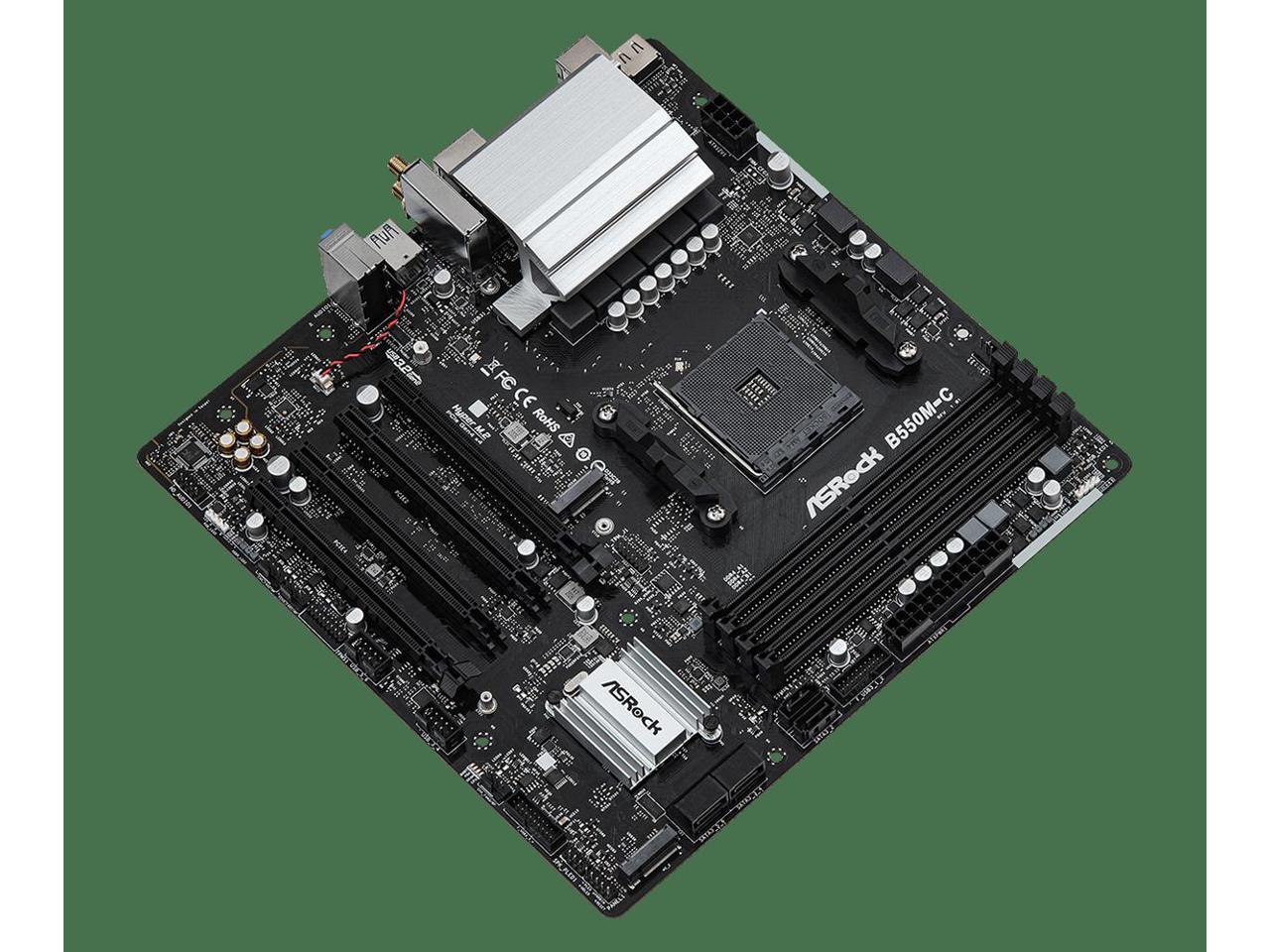 Refurbished ASRock B550MC Socket AM4 AMD B550 MicroATX M.2 Desktop