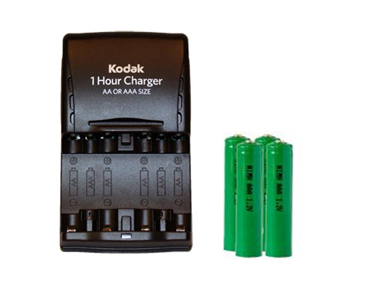 Kodak AA / AAA Smart Charger + 4 AAA NiMH Batteries (1200 mAh) Newegg.ca