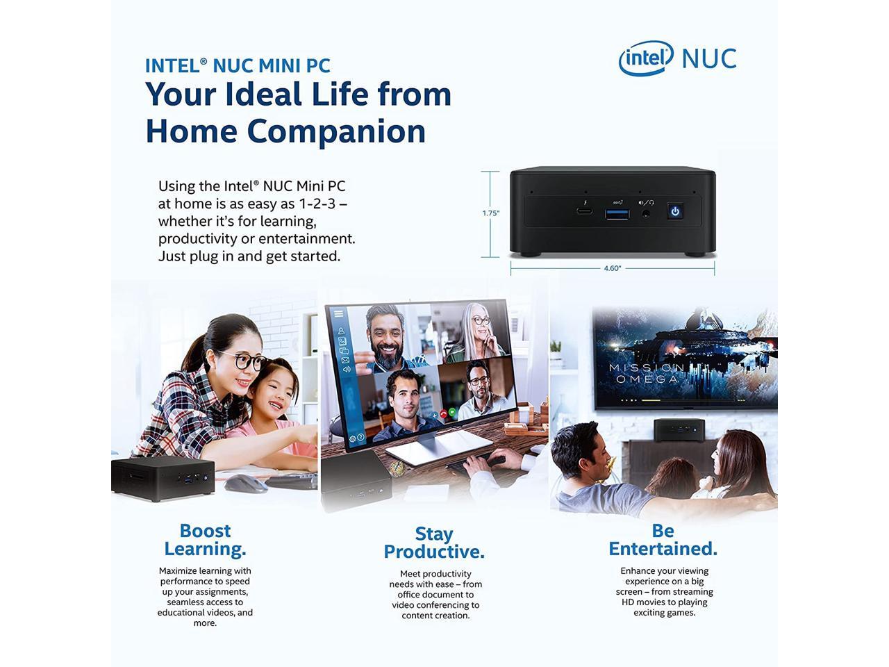 2022 Intel NUC 11 Performance Kit NUC11PAHi5 (4-Core i5-1135G7