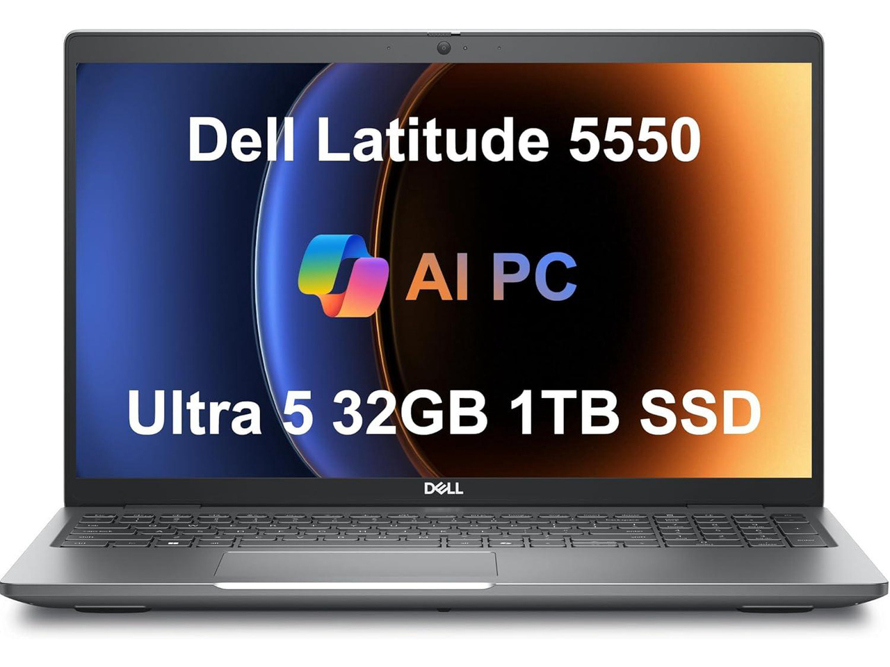 Dell Latitude 5550 Business Laptop (15.6" FHD Anti-Glare, Intel 12-Core Ultra 5 125U (Beat i7-1355U), 32GB DDR5 RAM, 1TB SSD) Backlit, FHD RGB Webcam, Thunderbolt 4, Ethernet, Win 11 Pro, 2025 AI PC
