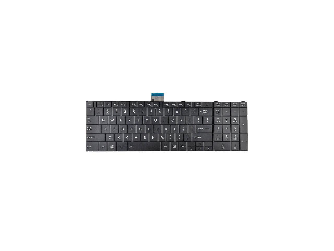 Laptop Keyboard Compatible for Toshiba Satellite L55DT-B5144 L55Dt-B5256 L55T-B5188 L55T-B5271 L55T-B5278 L55T-B5330 L55T-B5334 L55t-B5257W US Layout Black Color with Backlit