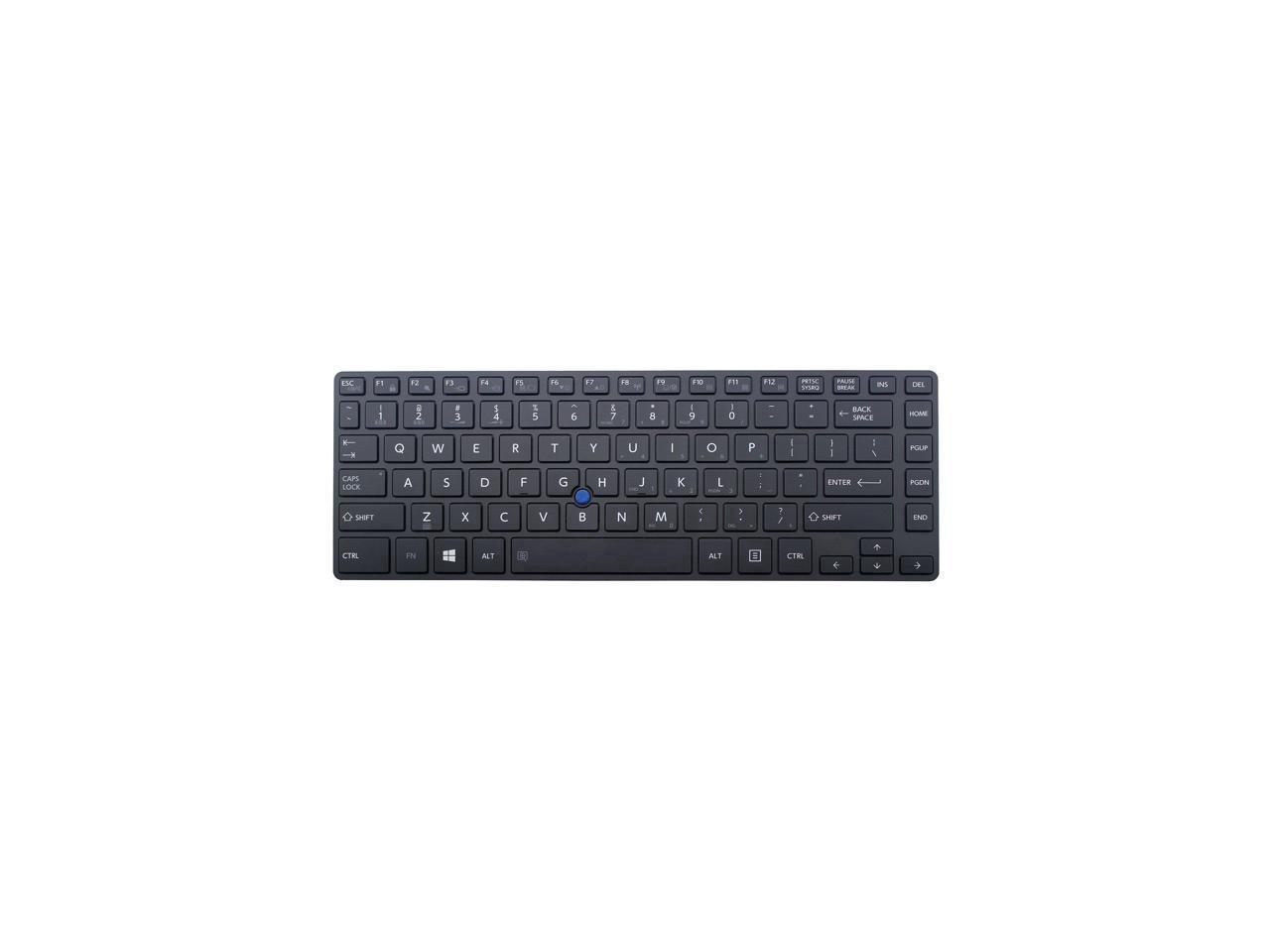 Gobuy New Laptop Replacement Keyboard for Toshiba Tecra Z40 Z40-A Z40-A1402 Z40-A1401 Z40-AK01M Z40-AK03M Z40-AK05M Series US Layout Black Color 
