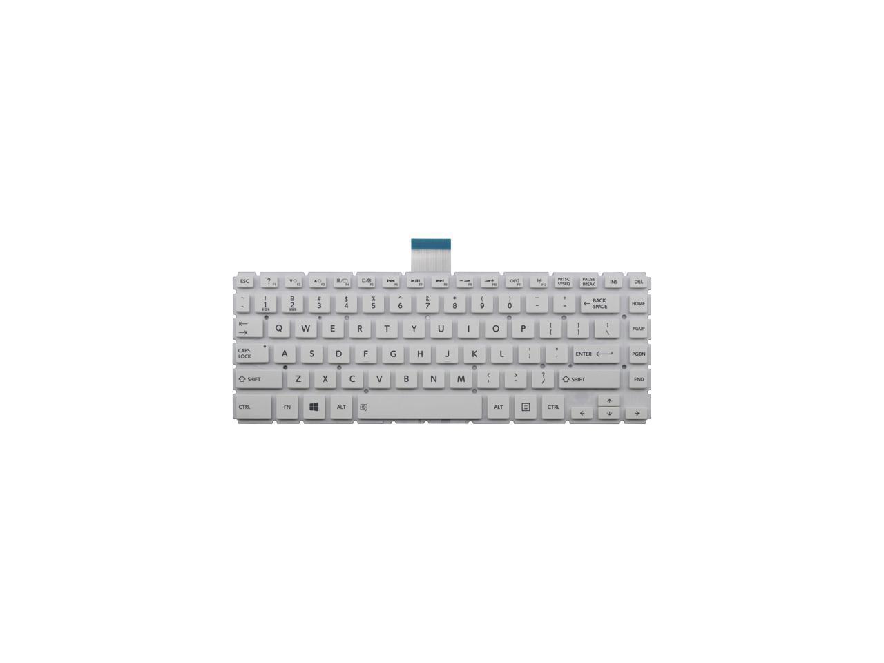 Without Frame Replacement for Toshiba Satellite L30W-B L35W-B New US White English Laptop Keyboard