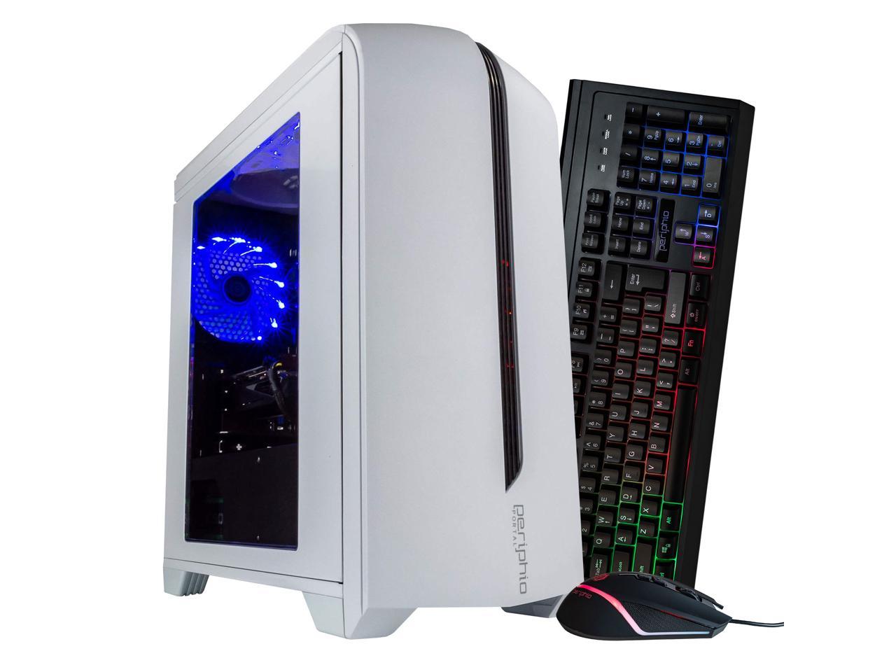 Periphio Vortex Gaming PC Desktop Computer Tower, Intel Quad Core