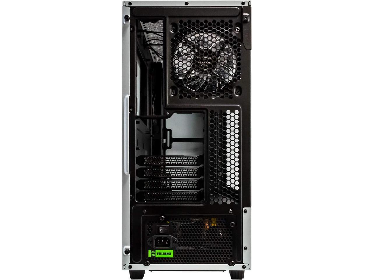 Periphio Aura MidTower ATX PC Gaming Case Power Supply Combo 550w