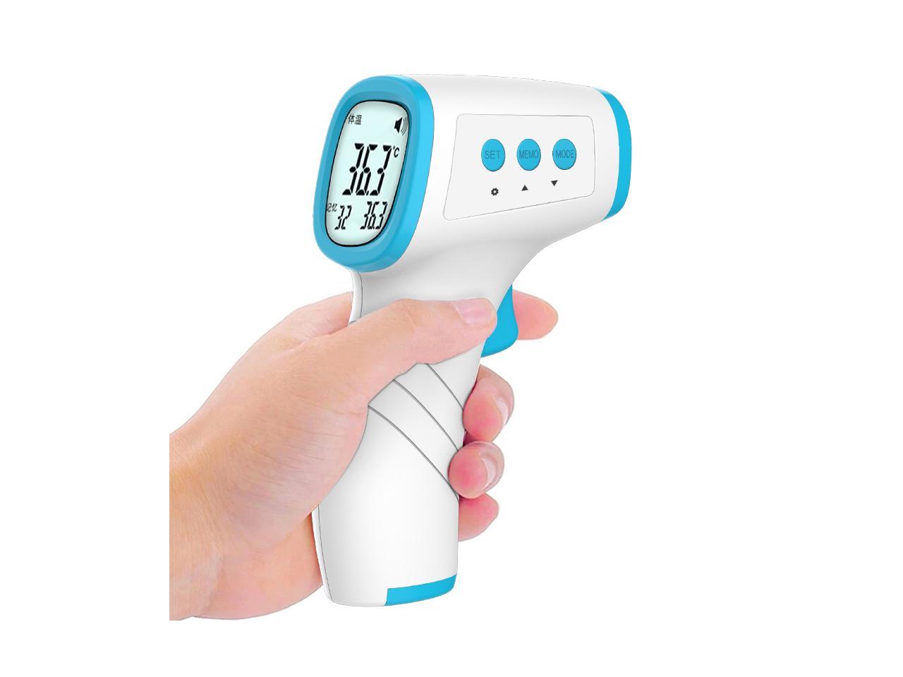 Details about   Thermometer Digital Gun LCD Infrared Non-contact Forehead Baby Adult Temperature 