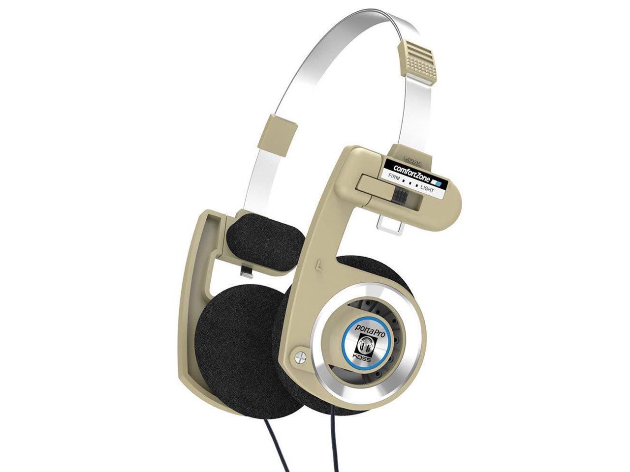 Koss Porta Pro Limited Edition Rhythm Beige Headphones with Microphone, Volume Control, and ...