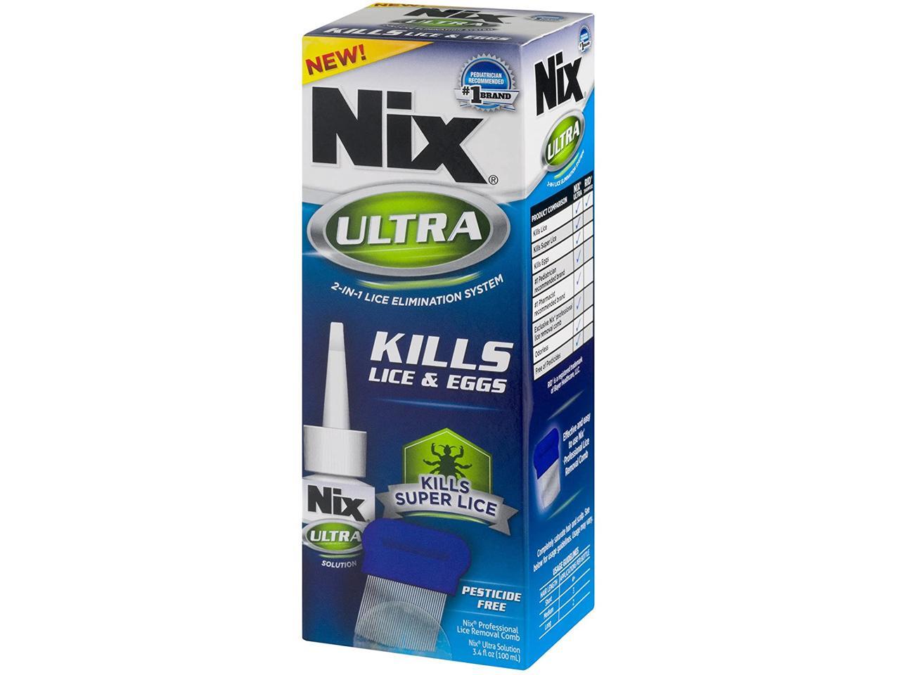 nix ultra 2in1 lice treatment 3.4 oz, pack of 2