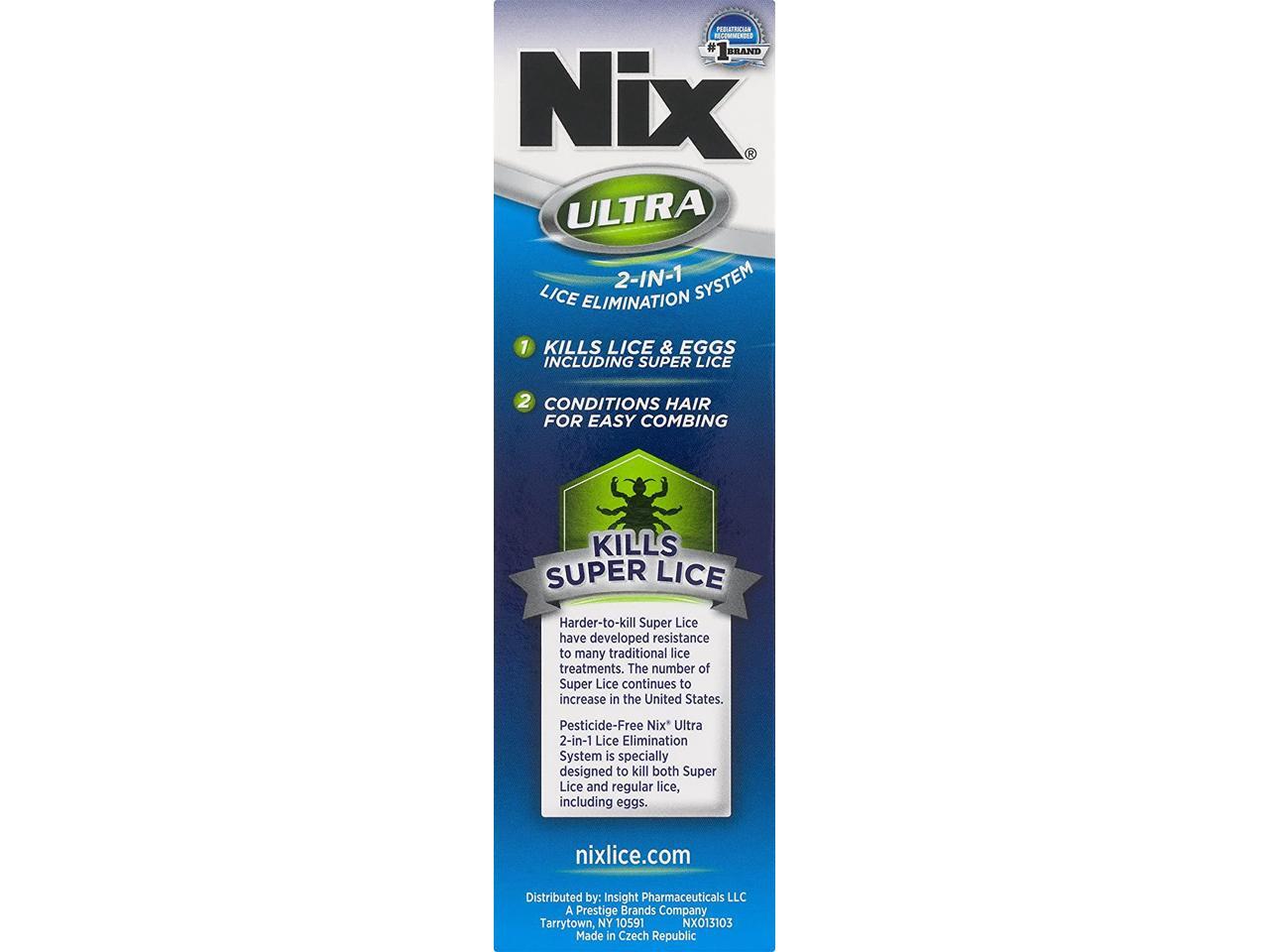nix ultra 2in1 lice treatment 3.4 oz, pack of 2