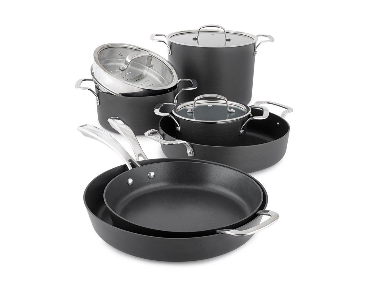Belgique Stackable 10Piece Nonstick Aluminum Cookware Set, Save Space