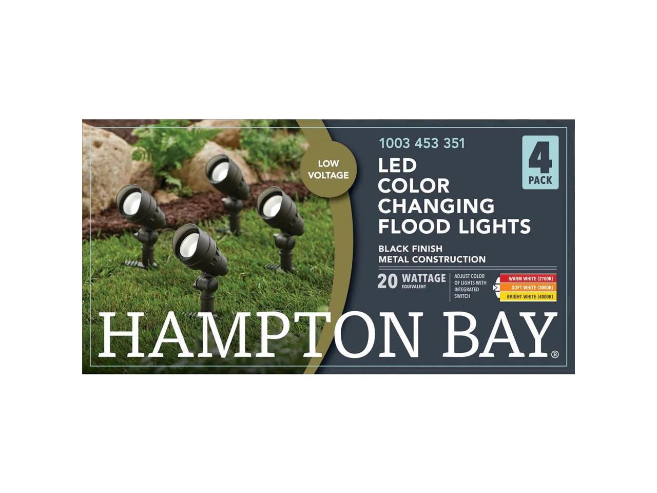 Hampton Bay 4.5-Watt Adjustable Outdoor Integrated LED Landscape Flood