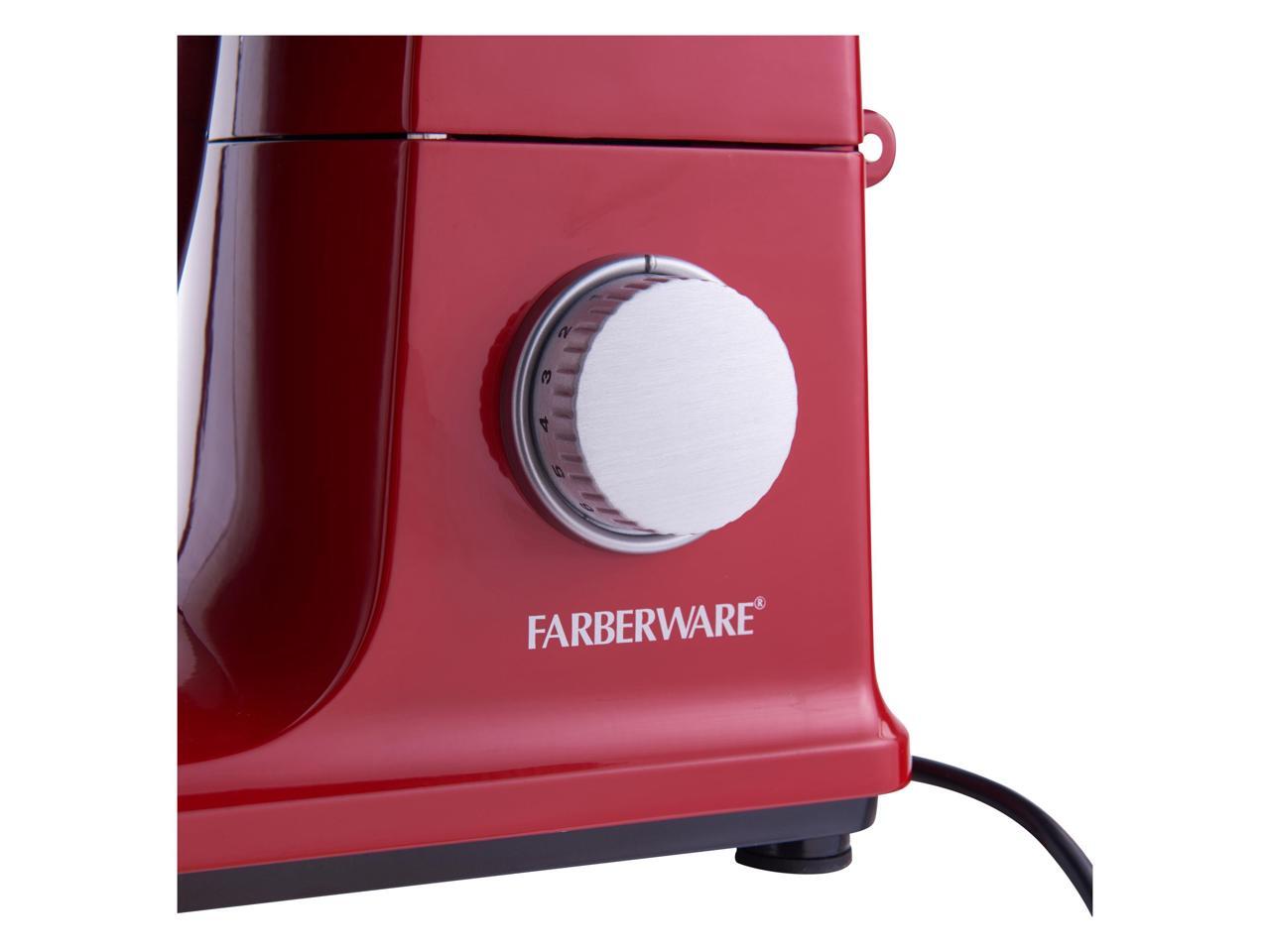 farberware 4.7 quart red stand mixer