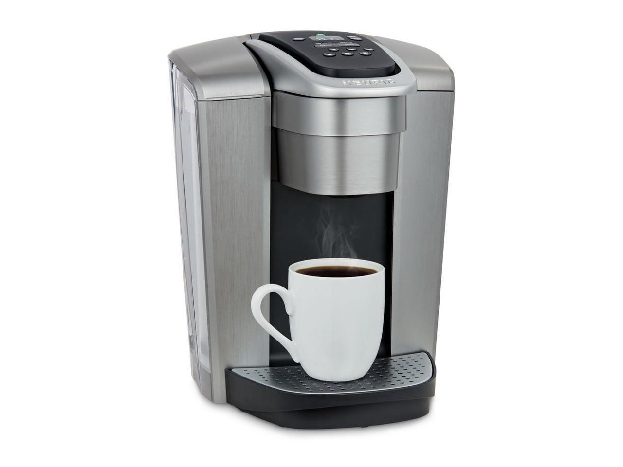 Keurig K-Elite Single Serve K-Cup Pod Coffee Maker with 75-Ounce Water  Reservoir, Brushed Silver - Newegg.com