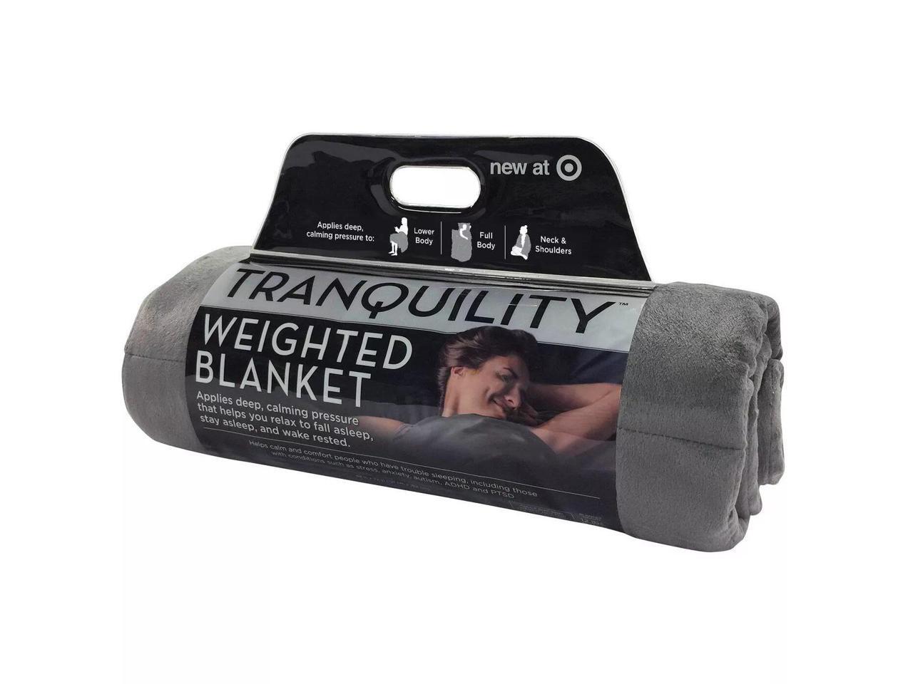 12lbs Weighted Blanket with 100 Polyester, Tranquility, Deep Touch