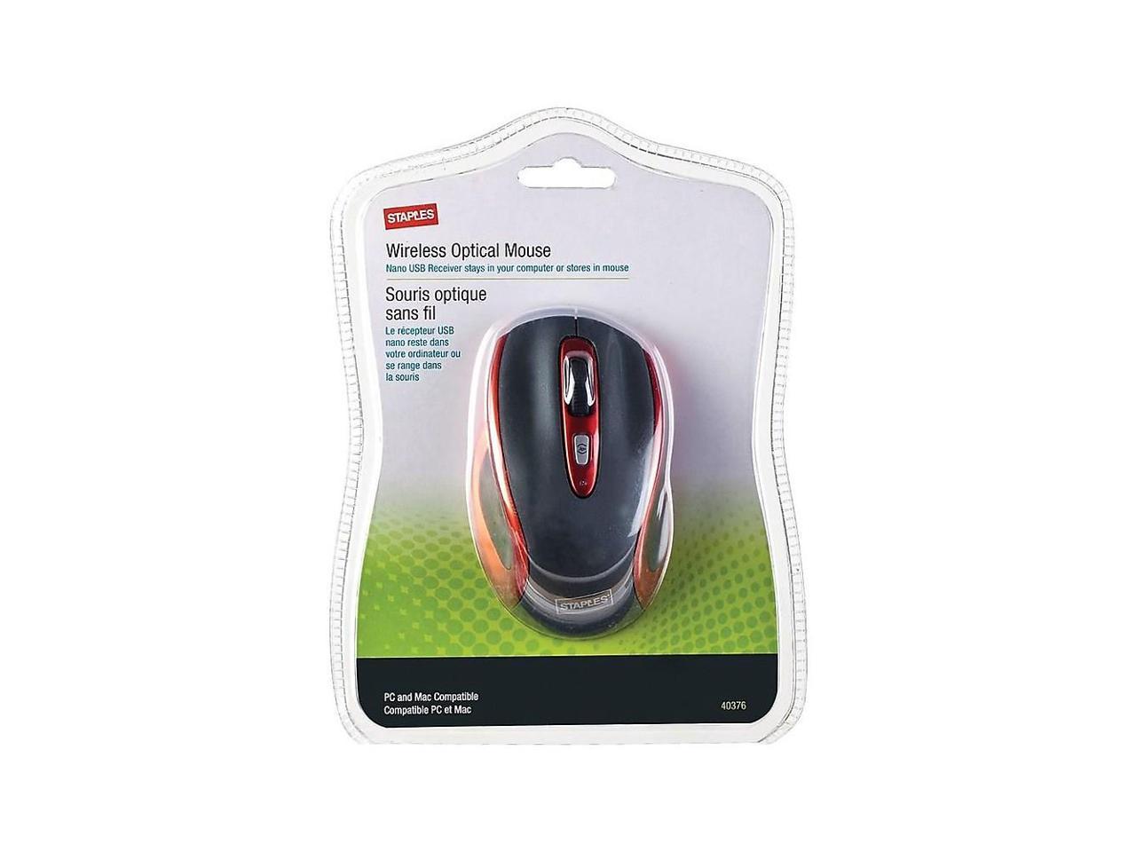 staples wireless optical mouse