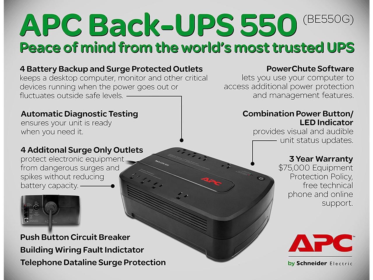 Apc be550g rs аккумулятор