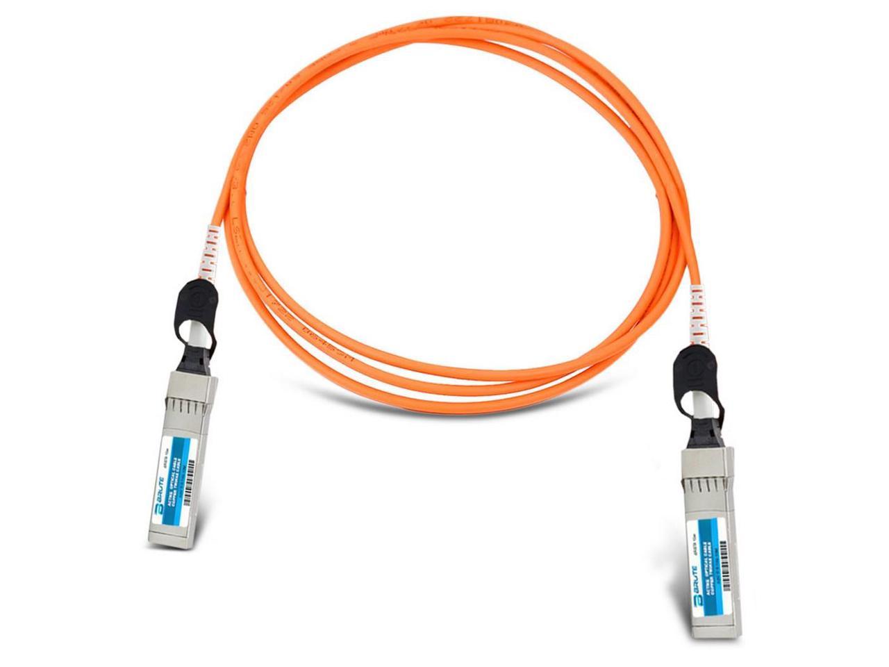Active Optical Cable Compatible with OEM PN# QSFP-H40G-AOC15M 15m QSFP to QSFP Brute Networks QSFP-H40G-AOC15M-BN