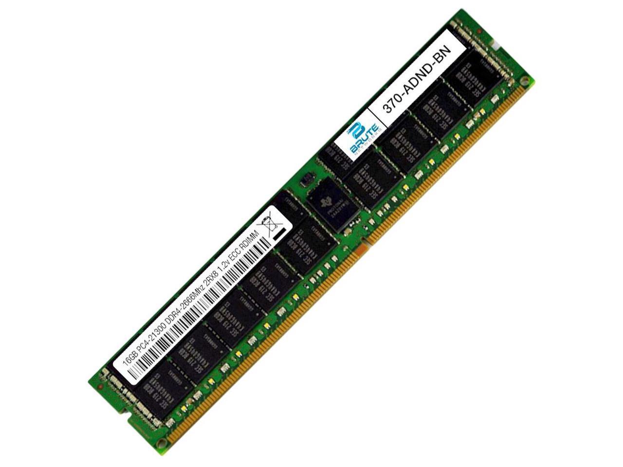 370-ADND - Dell Compatible 16GB PC4-21300 DDR4-2666Mhz 2RX8 1.2v ECC  Registered RDIMM
