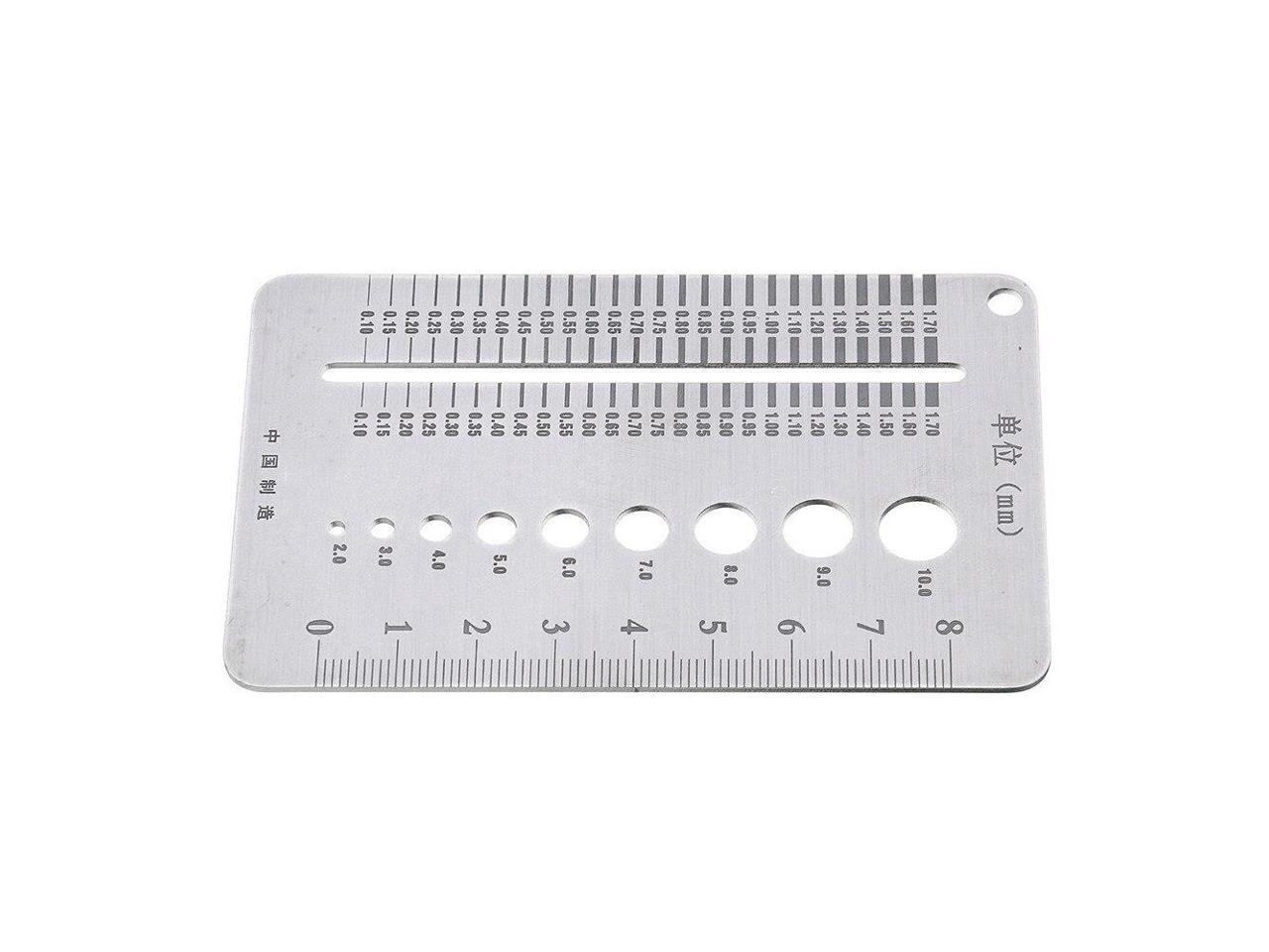Durable Quickly Measurement for Industrial Bolt Wire Diameter gauge Stainless Steel Bit Gauge
