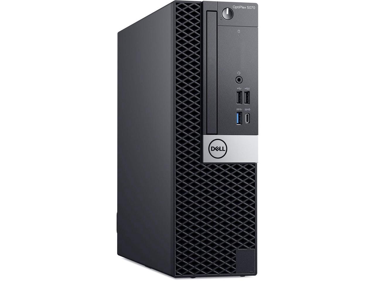Refurbished: Dell Optiplex 5070 Small Form Desktop, Intel 6-Core i5 ...