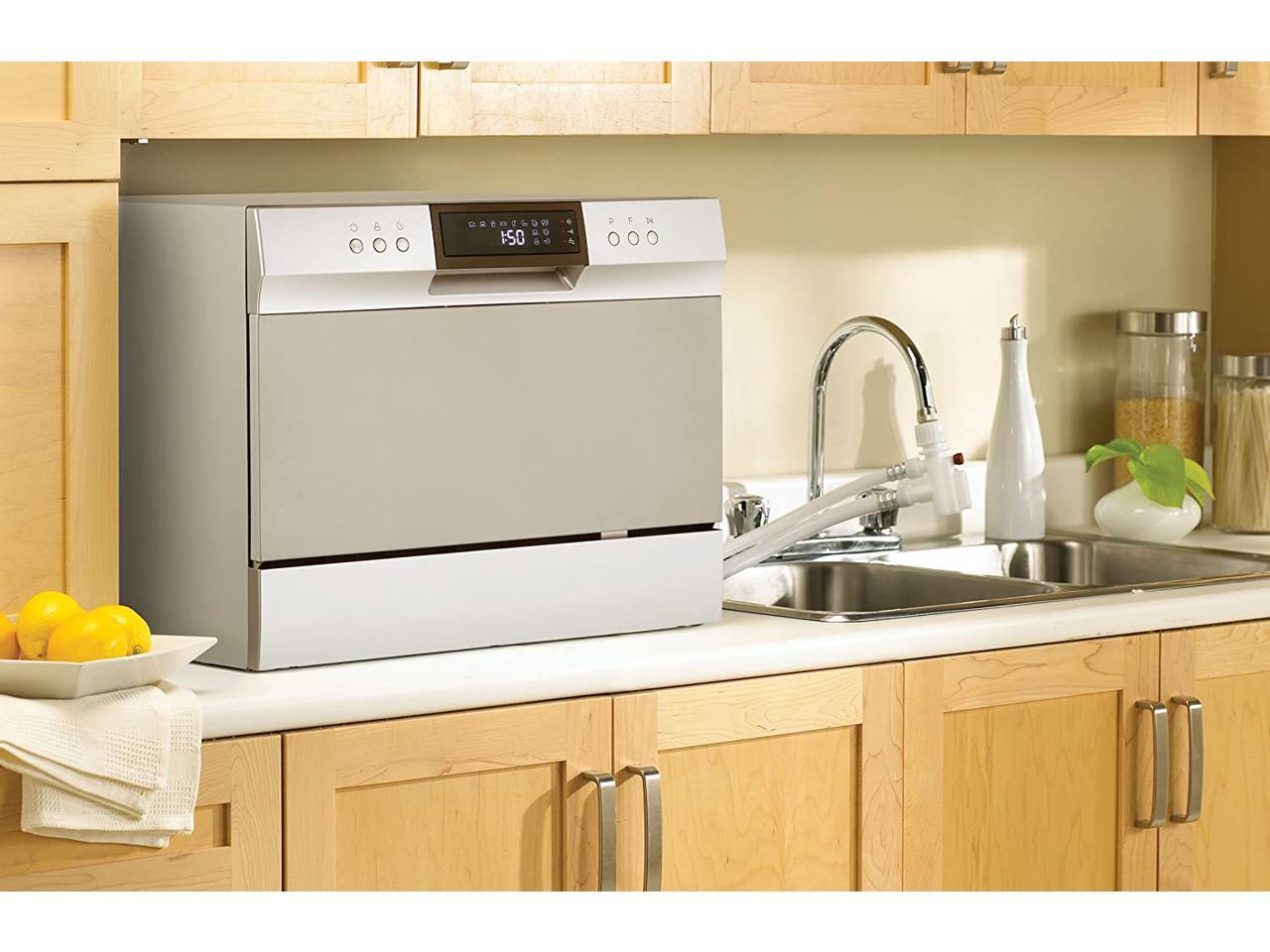 Danby DDW631SDB 6 Place Setting Countertop Dishwasher in Silver