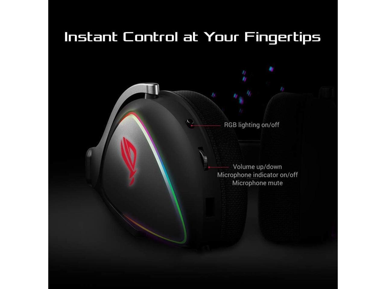 ASUS RGB Gaming Headset ROG Delta HiRes ESS QuadDAC, Circular RBG