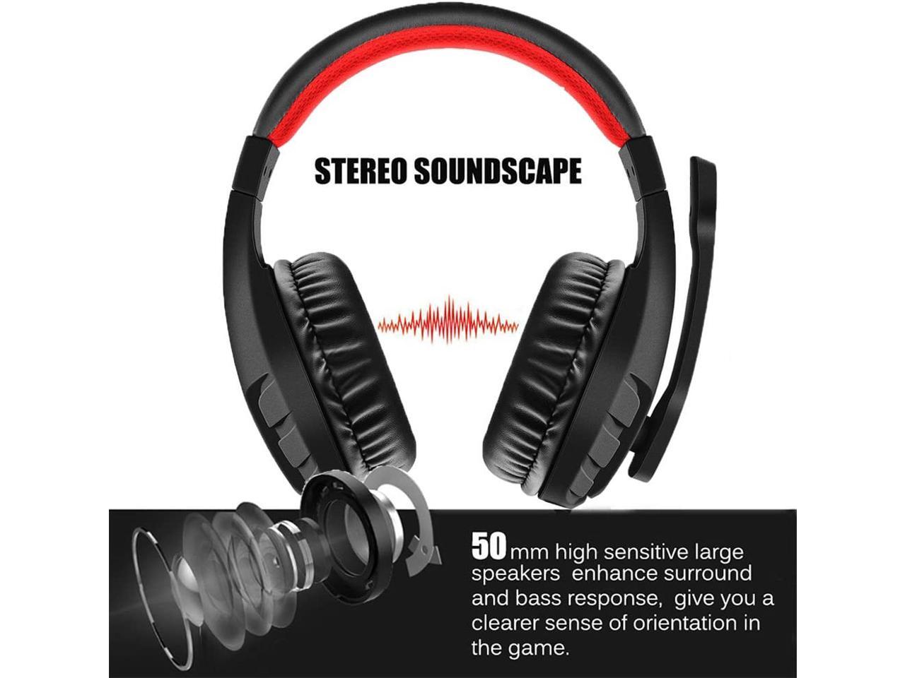 NUBWO U3 3.5mm Gaming Headset for PC, PS4, Laptop, Xbox One, Mac, iPad, Nintendo Switch Games 