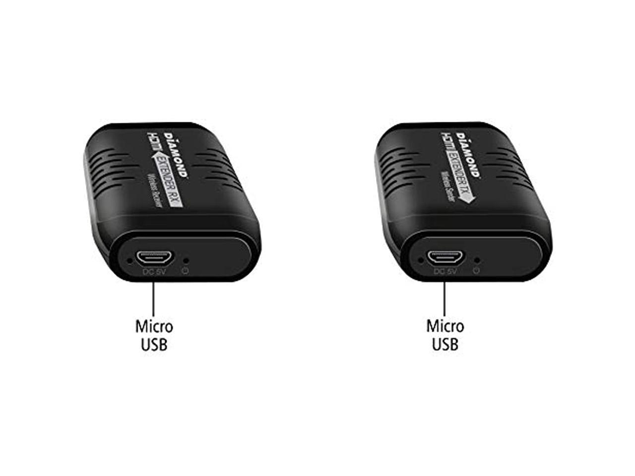 Diamond Wireless HDMI USB Powered Extender Kit, TV Transmitter